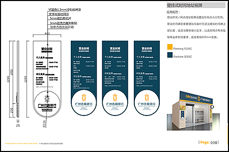 广州农商银行室内VI指示牌制作